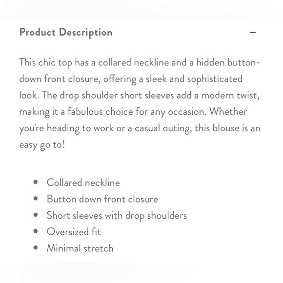 Button Down Blouse - Picture 6 of 7